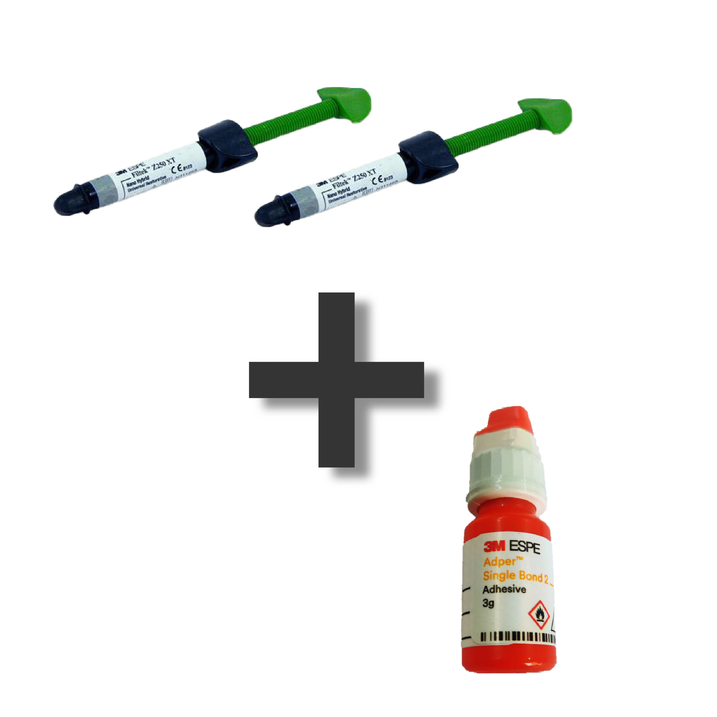 3M Filtek Z250XT Syringes 2 + 3M Single Bond Adper Single Bond 2 Adhesive  (3gm) Bottle